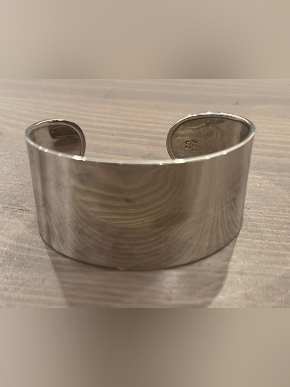 Silver Wide Cuff Bracelet